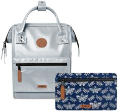 Cabaia schillernder Backpack Small Adventurer silver Fiji Schmetterling