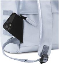 Cabaia schillernder Backpack Small Adventurer silver Fiji Schmetterling