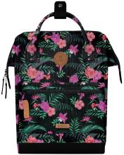 Outdoorrucksack Cabaia schwarz Adventurer Medium floral Valladolid Fronttasche