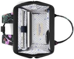 Outdoorrucksack Cabaia schwarz Adventurer Medium floral Valladolid Fronttasche