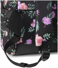 Outdoorrucksack Cabaia schwarz Adventurer Medium floral Valladolid Fronttasche