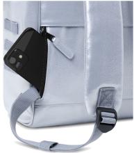 Cityrucksack Cabaia schimmernd Adventurer silver Fiji Medium