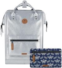 Cabaia silber Daypack schimmernd Fiji Adventurer Large Molle vegan