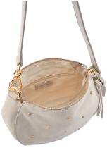 FredsBruder Veloursledertasche Crossover The Beaded Creamy Beige