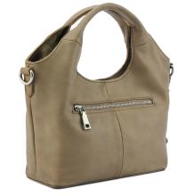 2.WAHL FredsBruder Crossovertasche Mini Stay With me Greyish Khaki Leder
