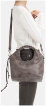2.WAHL FredsBruder Crossovertasche Mini Stay With me Greyish Khaki Leder