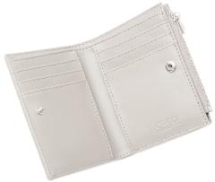 veganes Portemonnaie L.Credi hellgrau klappbar Perla
