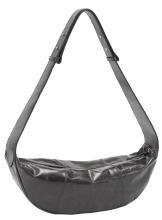 Les Visionnaires Ledertasche Zoe Crinkle Carbon dunkelgrau