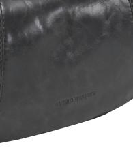 Les Visionnaires Ledertasche Zoe Crinkle Carbon dunkelgrau