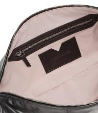 Les Visionnaires Ledertasche Zoe Crinkle Carbon dunkelgrau