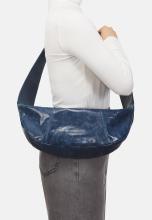 Les Visionnaires Ledertasche Zoe Crinkle Carbon dunkelgrau