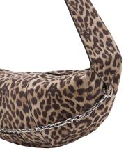 Velourstasche Leoprint Les Visionnaires Zoe Cozy Chain