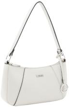 L.Credi schmale Umhängetasche hellgrau Michaela vegan