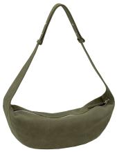 olivgrüne Hobotasche Veloursleder Les Visionnaires Zoe Icon Cozy