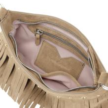 Les Visionnaires Fransentasche Chain Cozy Boho Soft Tan beige
