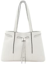 Shoppertasche Rahmi L.Credi vegan Zugband hellgrau Kontrast