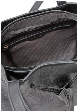 L.Credi klassisch Schwarz vegan Rahmi Henkeltasche