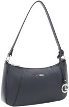 L.Credi kleine Damentasche marine Michaela genarbt