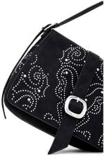 Hobotasche Desigual schwarz Poker Face rockig Nieten Posadas Schnalle