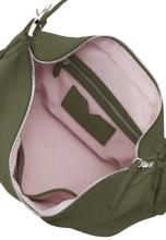 Alyssa Icon Cozy Knautschtasche Veloursleder Les Visionnaires olivgrün