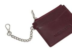 Kartenetui Clemence Silky Aubergine Les Visionnaires bordeaux