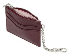 Kartenetui Clemence Silky Aubergine Les Visionnaires bordeaux