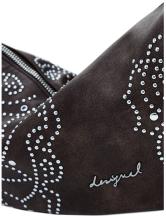 Desigual Umhängetasche schokobraun Poker Face Nieten rockig Munster