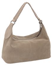 Les Visionnaires Leonie Cozy Hobo Mushroom Beuteltasche beige Velours