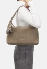 Les Visionnaires Leonie Cozy Hobo Mushroom Beuteltasche beige Velours