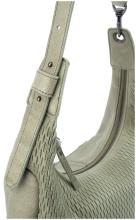 hellgrüne FREDsBRUDER Schultertasche Soft Cut Leaf Leder