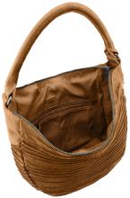 FREDsBRUDER geräumige Crossovertasche Riffeltier S Leder genarbt braun Desert