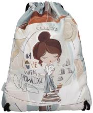 Freizeitrucksack Sportbeutel Anekke Sophia beige graublau Print