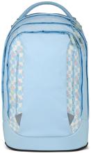 Satch Pack Summer Era hellblau Karo Blumen Büchertasche