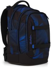 Satch Pack Seismic Blue Schultasche schwarz blau Grafikprint