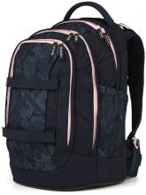 Mädchenschultasche dunkelblau Blätterprint Satch Pack Midnight Jungle