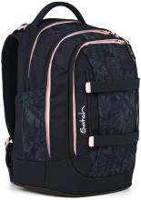 Mädchenschultasche dunkelblau Blätterprint Satch Pack Midnight Jungle