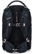 Mädchenschultasche dunkelblau Blätterprint Satch Pack Midnight Jungle