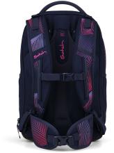 Satch Match Plus Seismic Pink dunkelblau grafischer Print Schultasche