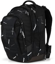 reflektierende Schultasche Ninja Matrix Satch Match Plus schwarz mitwachsend