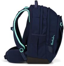 Satch Schulrucksack Match Plus Ocean Mint dunkelblau erweiterbar