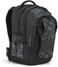 Schulranzen schwarz grau Graffiti Satch Match Plus Street Ink