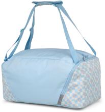 Satch Sporttasche Duffle Bag Summer Era hellblau Blumen Karo
