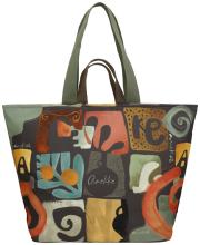 Anekke geräumige Tragetasche Muse griechischer Print Bunt