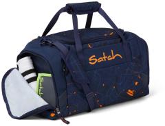 Satch Sporttasche dunkelblau bunter Print Duffle Bag Splashy Lazer