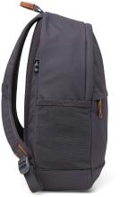 Satch Fly Friezeitrucksack Pure Grey Lederdetails