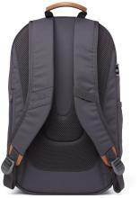 Satch Fly Friezeitrucksack Pure Grey Lederdetails