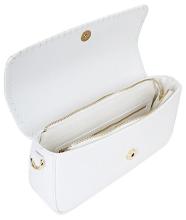 Valentino sommerliche Handtasche Flechtgurt Aleksandra Primavera Weiß