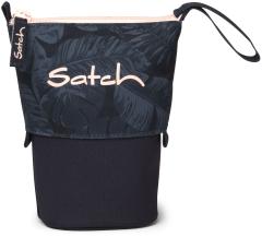Satch Stifteetui mit Blätterprint Pencil Slider Midnight Jungle