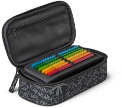 Schüttelpennal grau Graffiti Satch Pencil Box Street Ink