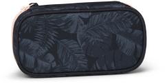 Satch Schlamperbox Midnight Jungle Blätterprint dunkelblau